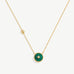 Elegant Chinese-Inspired Gold Necklace with Malachite Pendant | MaiaMina