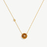 Elegant Chinese-Inspired Gold Necklace with Tiger’s eye Pendant | MaiaMina