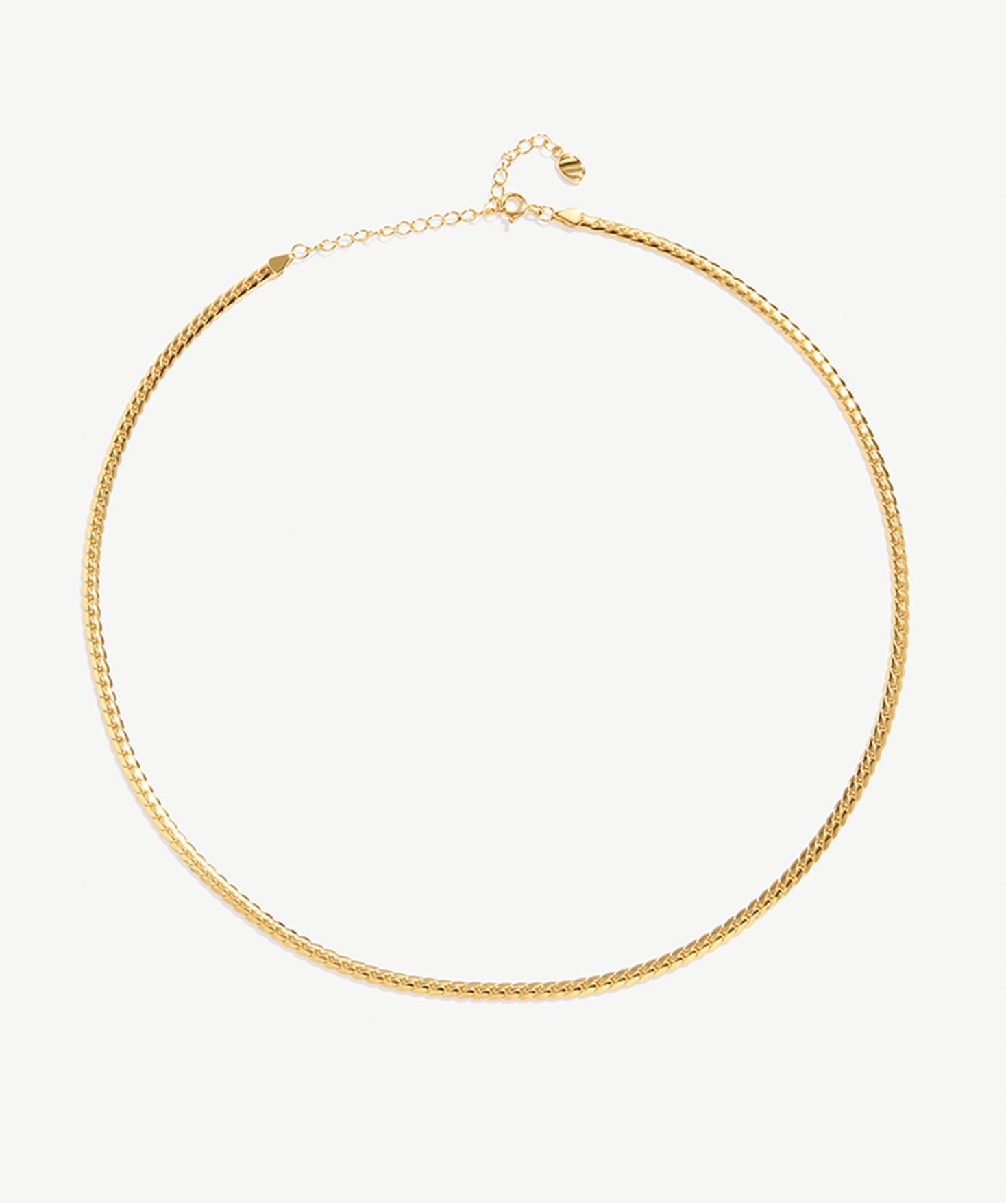 Elegant 18K Gold Plated Sterling Silver Herringbone Chain Necklace | Minimalist Jewelry for Women | MaiaMina