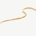 Elegant 18K Gold Plated Sterling Silver Herringbone Chain Necklace | Minimalist Jewelry for Women | MaiaMina