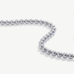 Elegant Silver Pearl Necklace, Rhodium Plated Grey Pearl Necklace for Women | MaiaMina