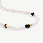 Freshwater Pearl and 18K Gold Plated Beaded Necklace | Elegant Women's Jewelry | MaiaMina