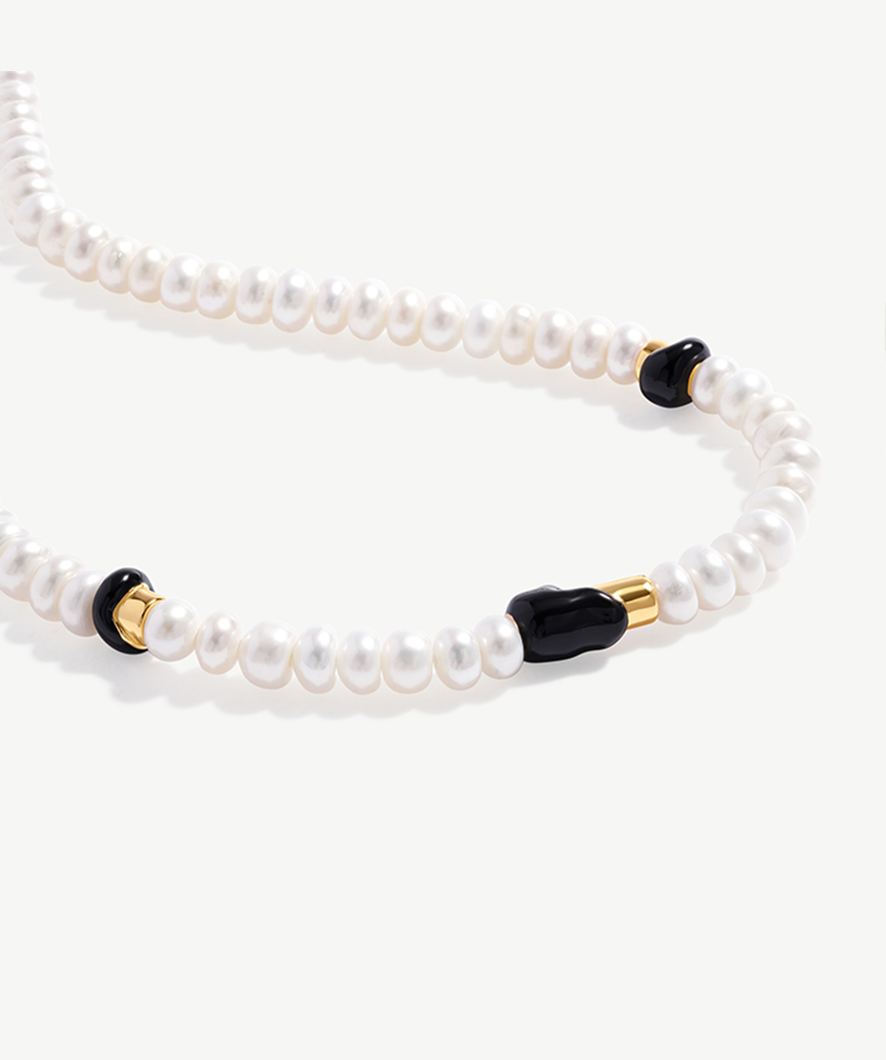 Freshwater Pearl and 18K Gold Plated Beaded Necklace | Elegant Women's Jewelry | MaiaMina