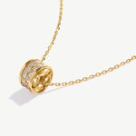 Timeless Rotating Pendant Necklace with Intricate Zircon Detailing | MaiaMina