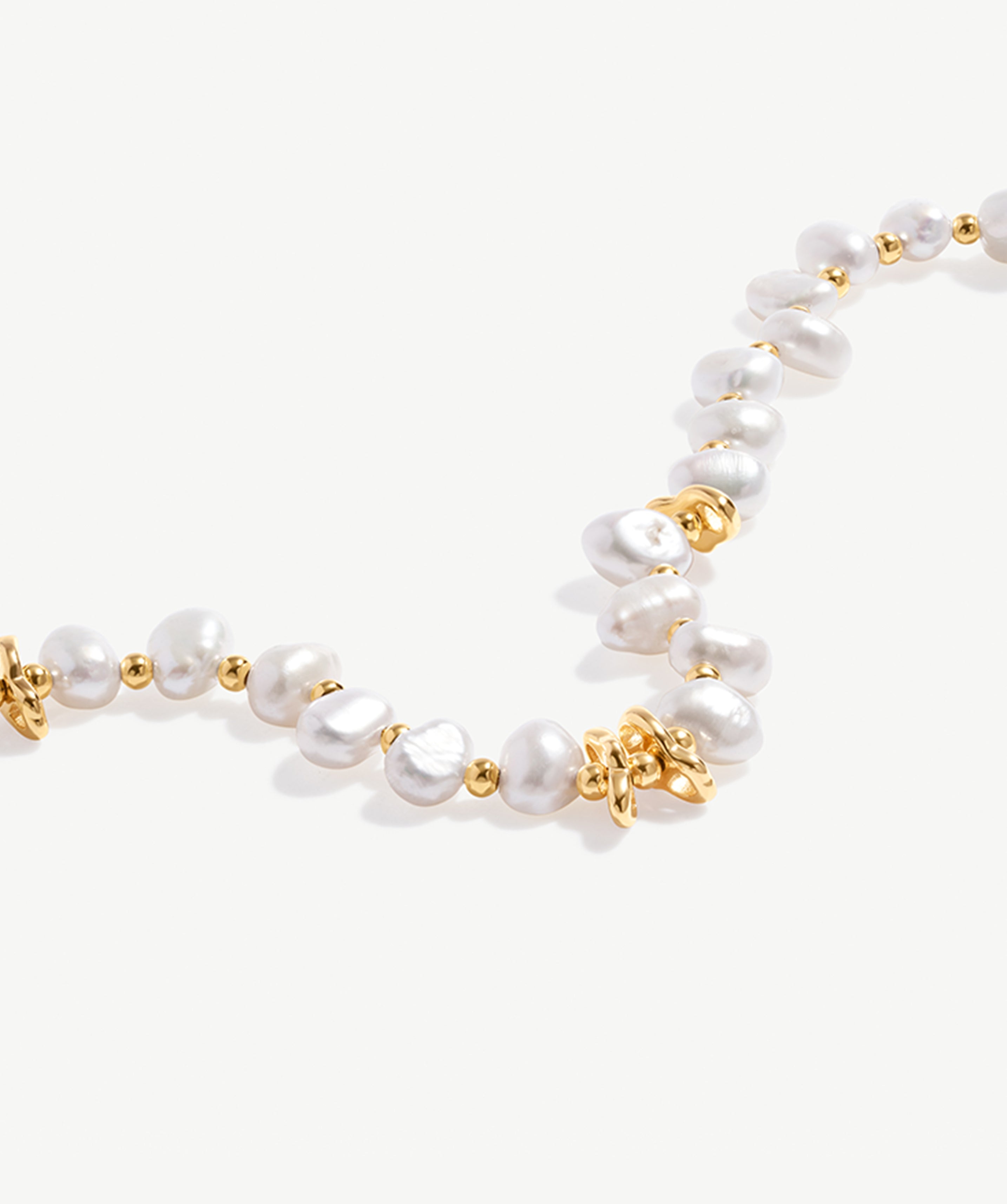 Elegant Freshwater Pearl & Gold Necklace | MaiaMina Jewelry