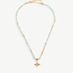 Celestial Gemstone Beaded Star Necklace | MaiaMina