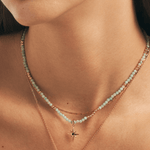 Celestial Gemstone Beaded Star Necklace | MaiaMina