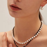 Classic Black Onyx Pearl Necklace | MaiaMina 