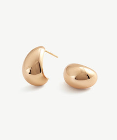 Classic Dome Hoop Earrings | MaiaMina