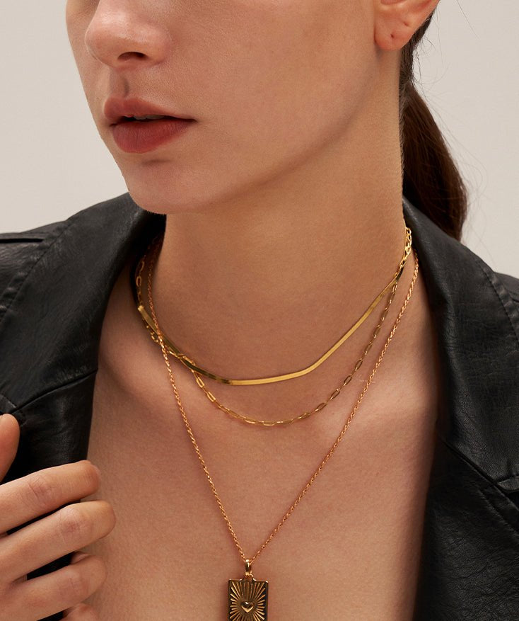 Classic Double Chain Necklace | MaiaMina 