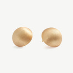 Classic Matte Round Stud Earrings | MaiaMina