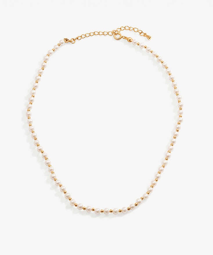 Classic Pearl Beaded Necklace | MaiaMina