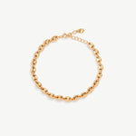 18K Gold Plated Sterling Silver  Puff Mariner Bracelet for Women | MaiaMina