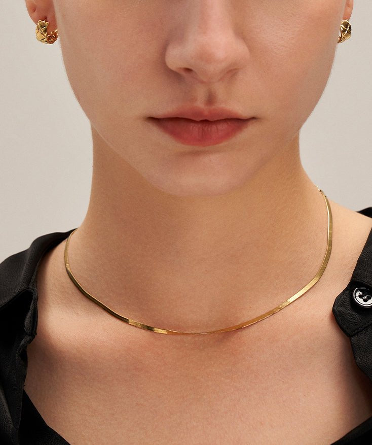 Classic Snake Chain Necklace | MaiaMina 