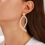 Fairy Tale Pearl Evil Eye Single Earring | MaiaMina 