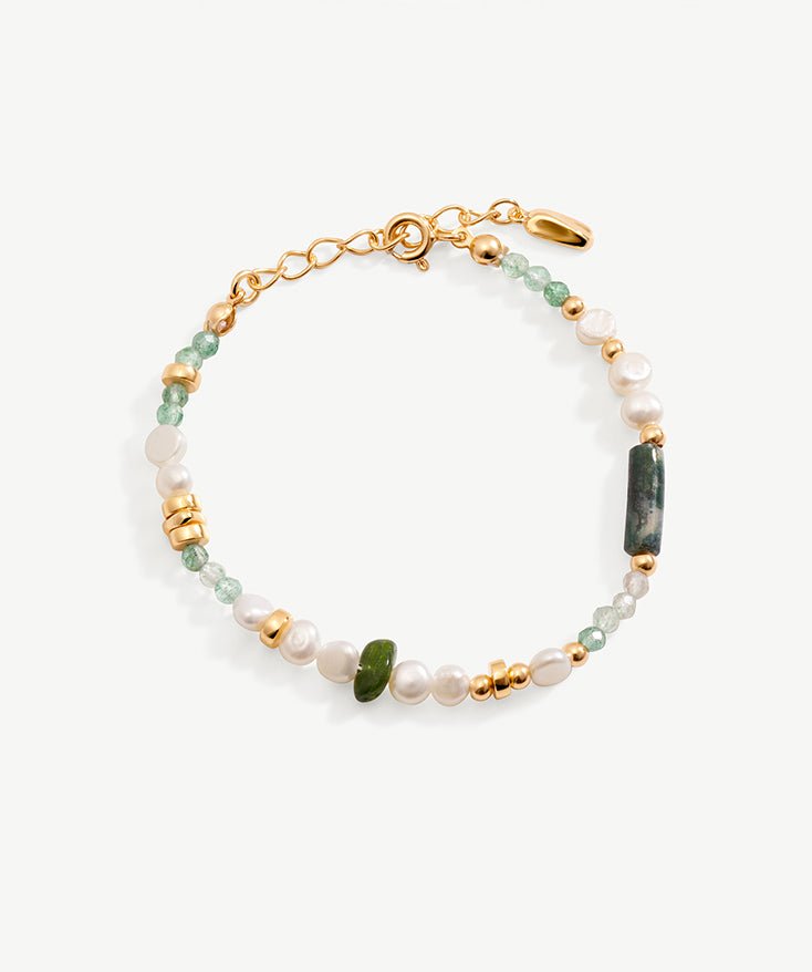 Holiday Gemstone Beaded Bracelet | MaiaMina