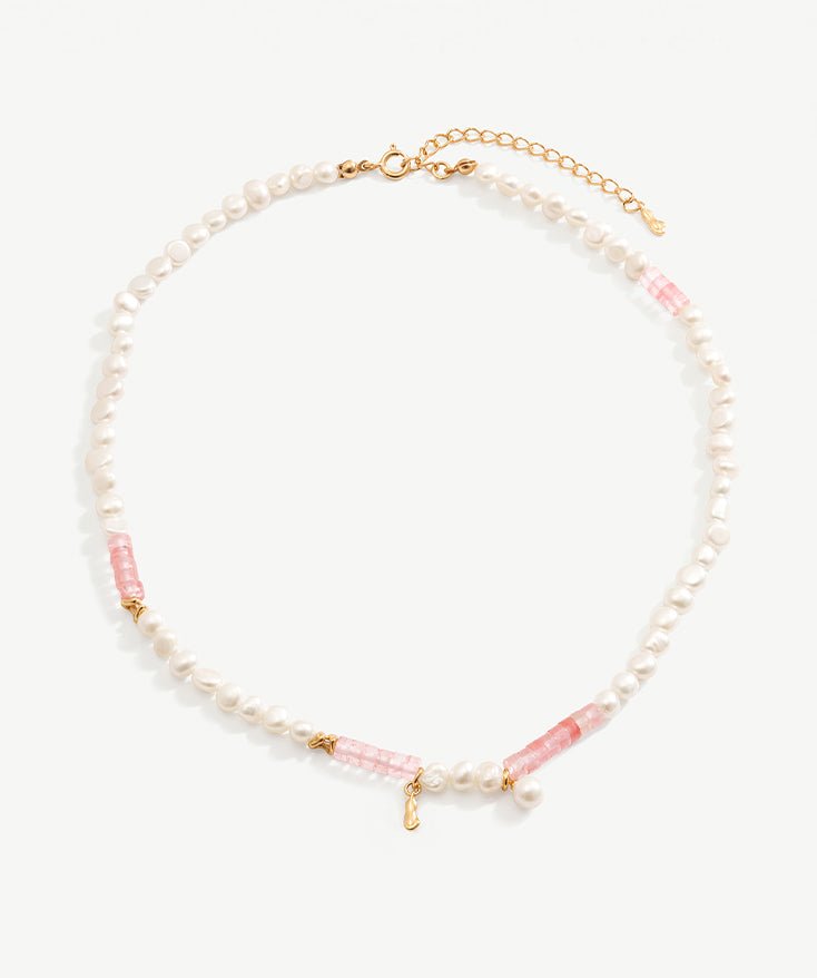 Holiday Gemstone Beaded Necklace | MaiaMina