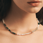 Holiday Gemstone Beaded Necklace | MaiaMina