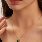 Holiday Gemstone Pendant Necklace | MaiaMina