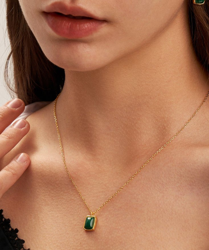 Holiday Gemstone Pendant Necklace | MaiaMina