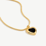 Love Enamel Heart Pendant Necklace | MaiaMina