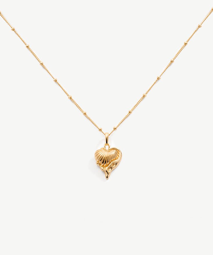 Molten Ridge Heart Pendant Necklace | MaiaMina