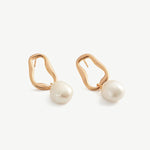 Molten Pearl Drop Earrings | MaiaMina