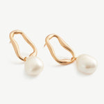 Molten Pearl Drop Earrings | MaiaMina