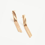 Pressed Texture Bar Drop Earrings | MaiaMina